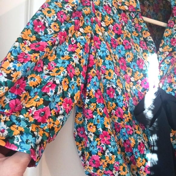 Vintage Bow Detail Midi Dress Elastic Waist - Picture 4 of 5